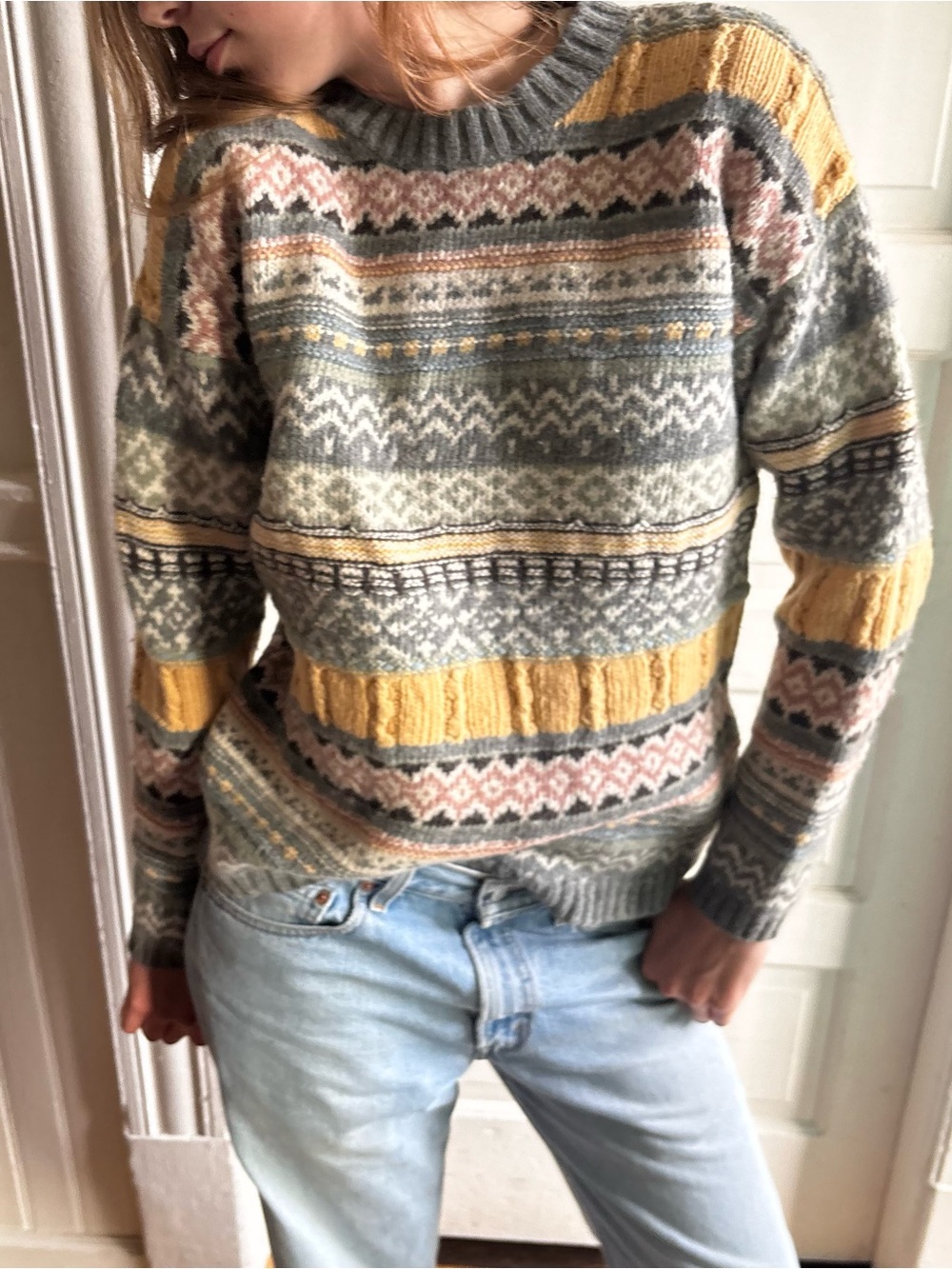Chaus Sport
Vintage Fair Isle and cable-knit
Ralph Lauren
M